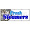Signmission FRESH STEAMERS BANNER SIGN seafood oysters clams bottom dwellers B-120 Fresh Steamers - alternate 1